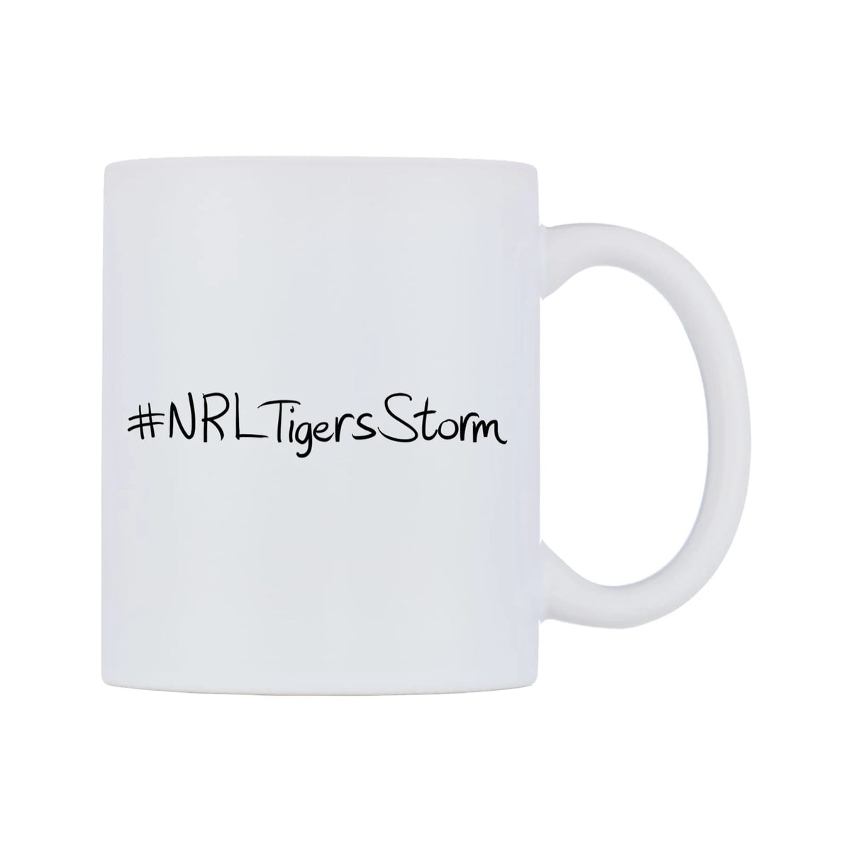 NRLTigersStorm Mug — mug, left side, on a white background