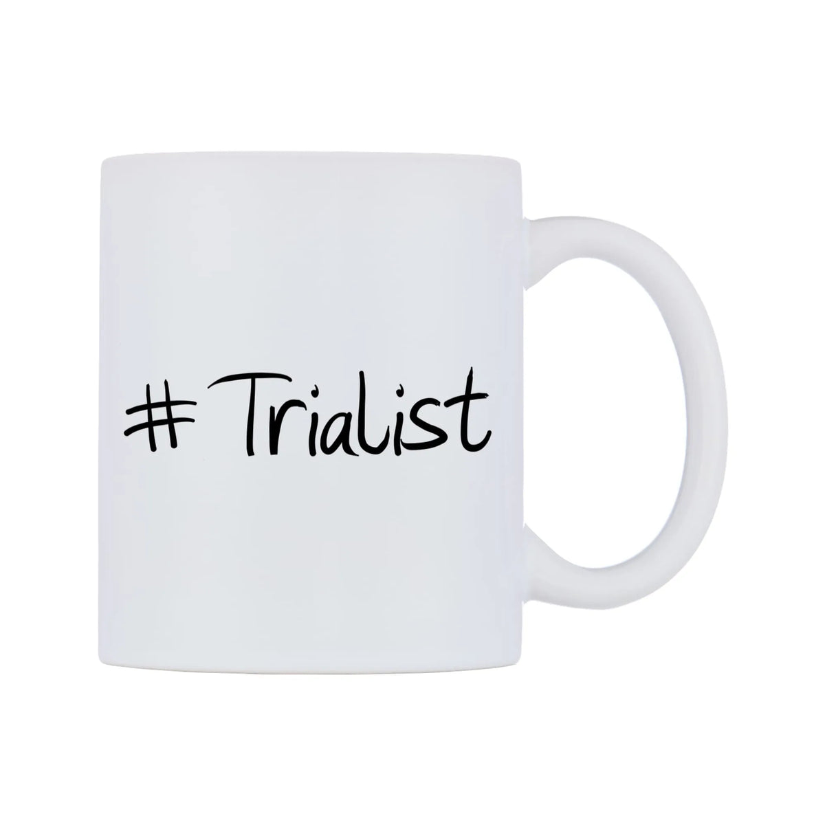 Trialist Mug — mug, left side, on a white background