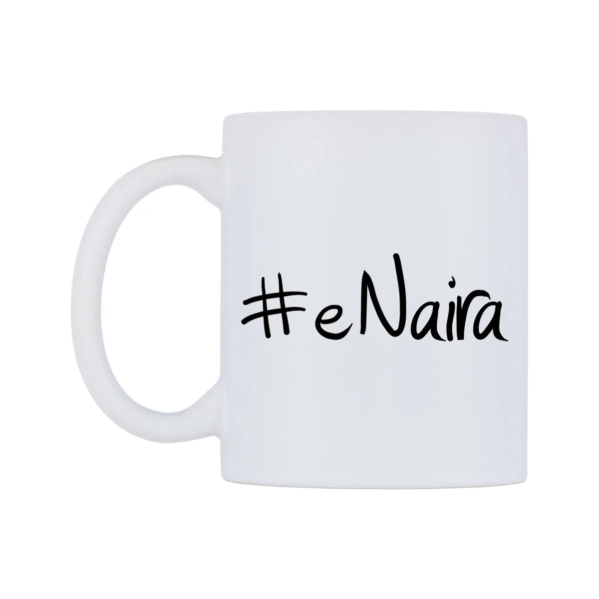 eNaira Mug — mug, right side, on a white background