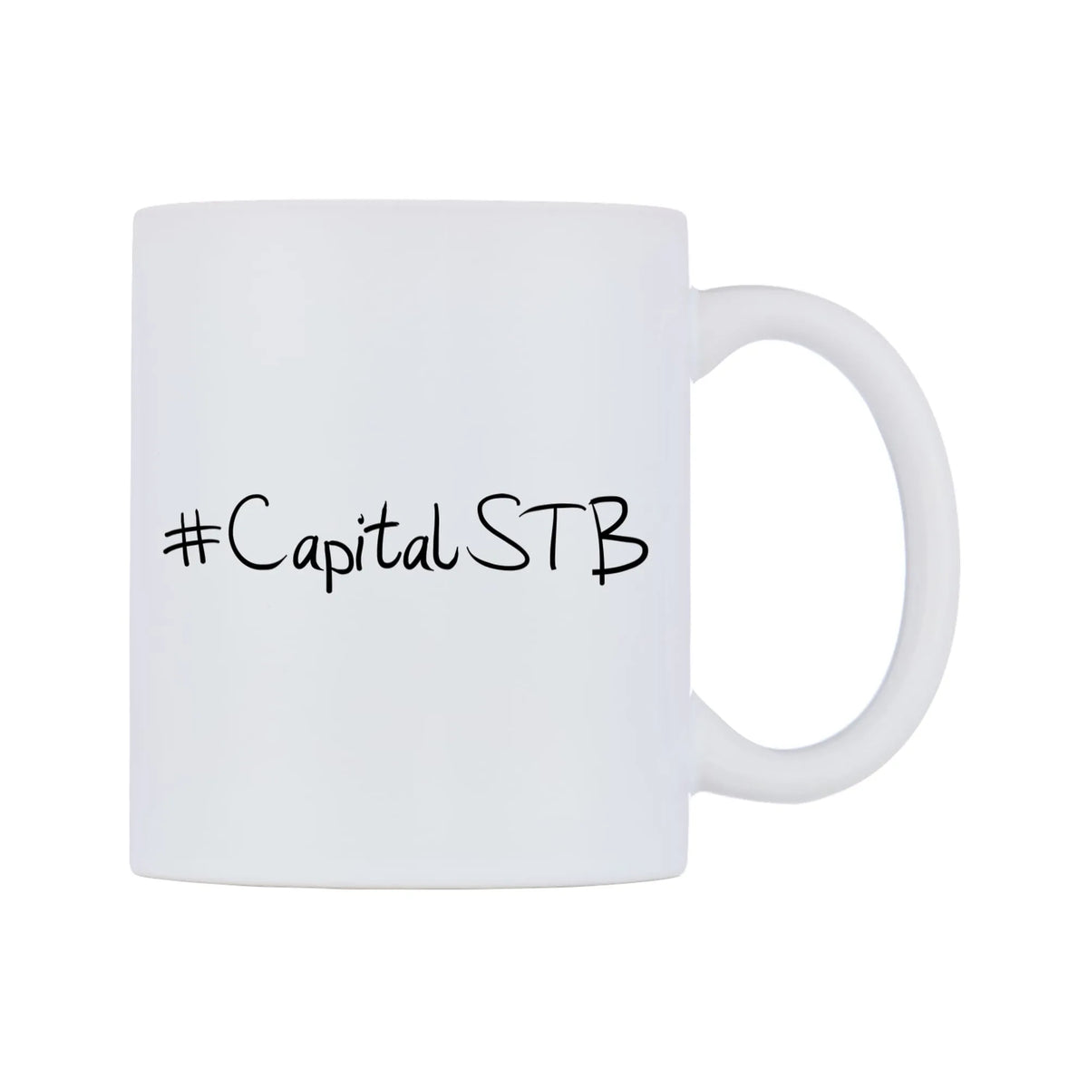 CapitalSTB Mug — mug, left side, on a white background