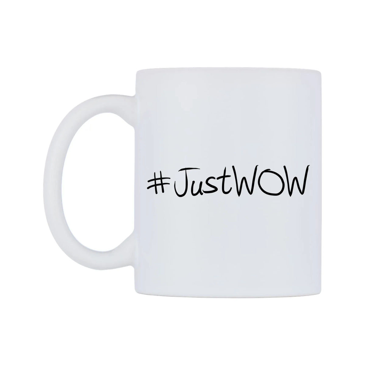 JustWOW Mug — mug, right side, on a white background