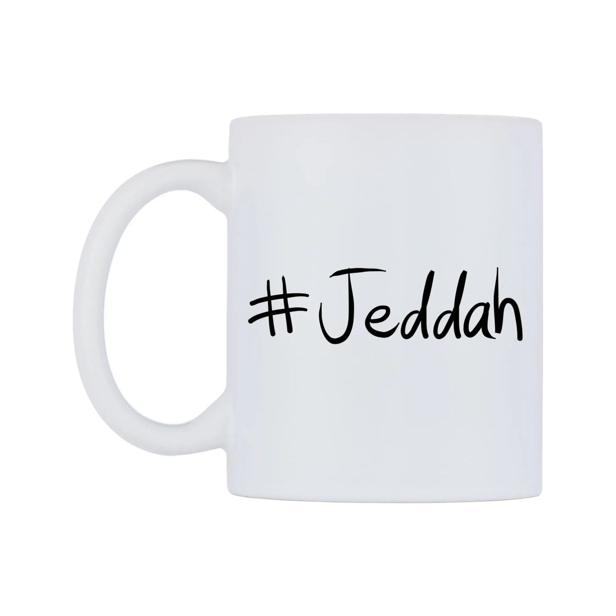 Jeddah Mug — mug, right side, on a white background