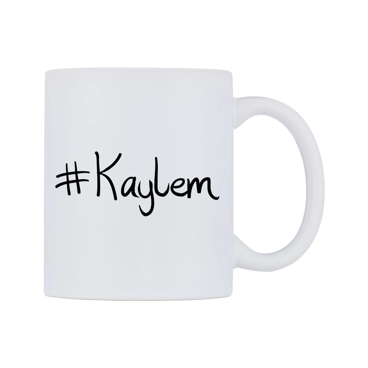 Kaylem Mug — mug, left side, on a white background