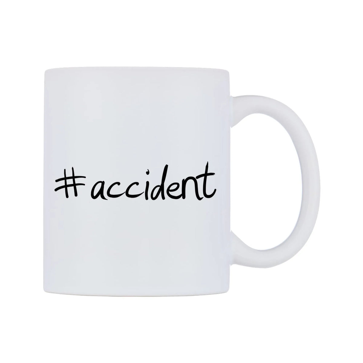 accident Mug — mug, left side, on a white background