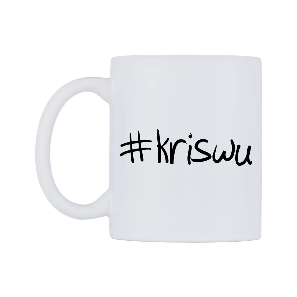 kriswu Mug — mug, right side, on a white background
