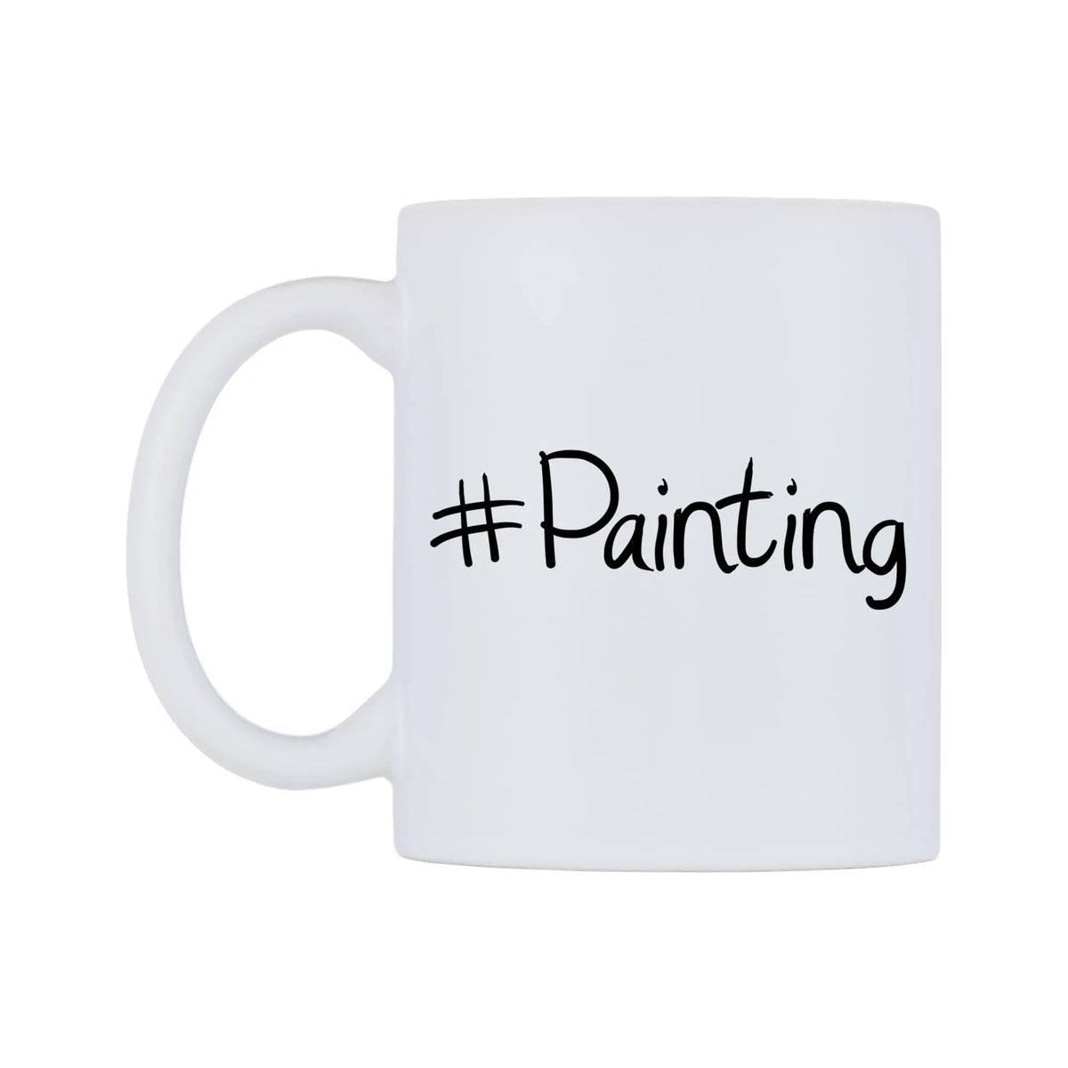 Painting Mug — mug, right side, on a white background