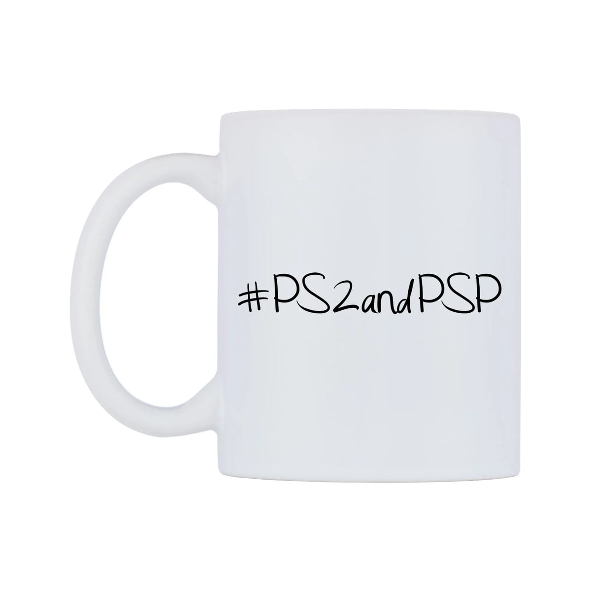 PS2andPSP Mug — mug, right side, on a white background