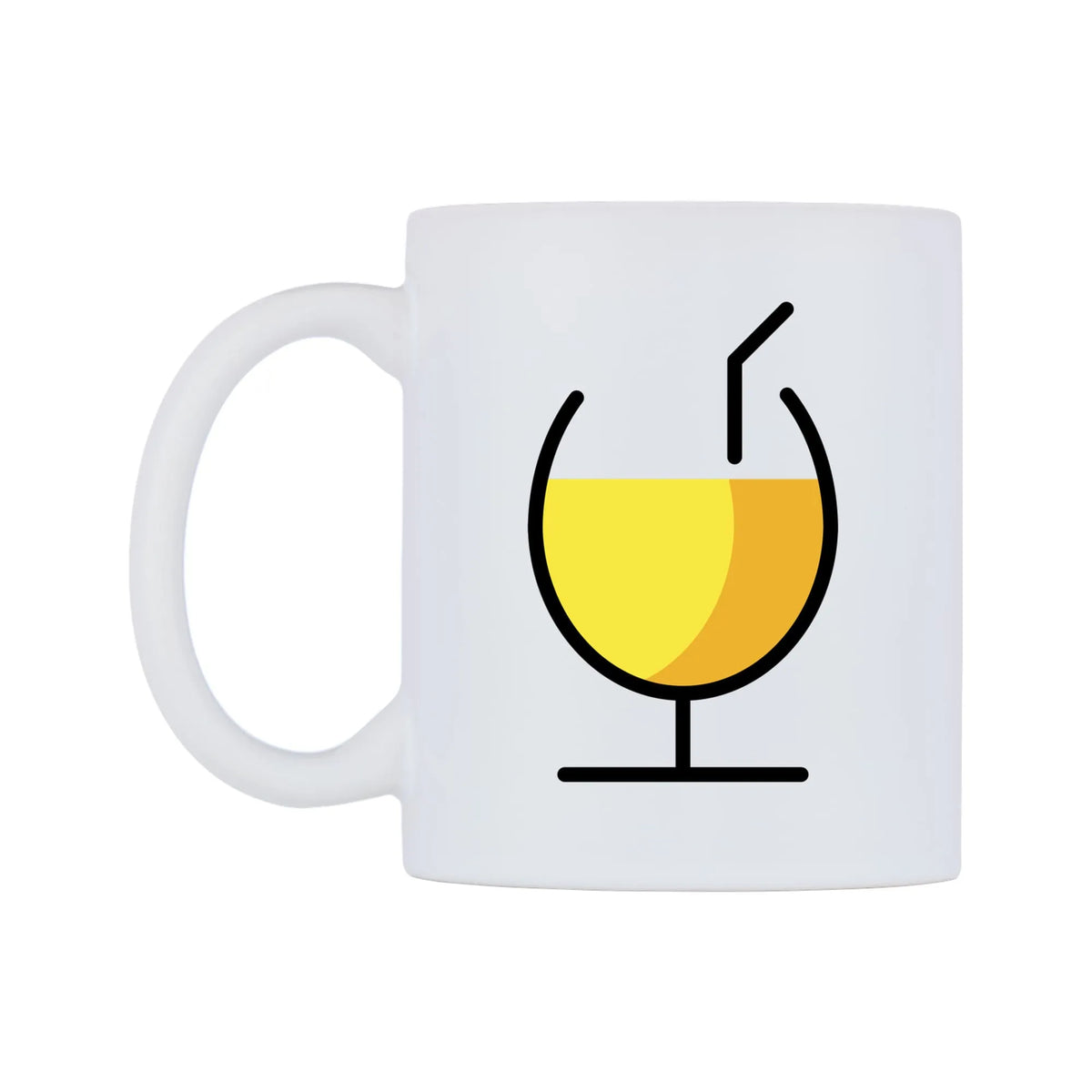 Tropical Drink Emoji Mug — mug, right side, on a white background