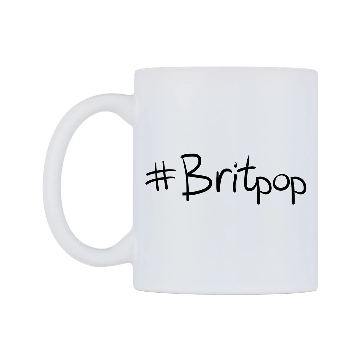 Britpop Mug — mug, right side, on a white background