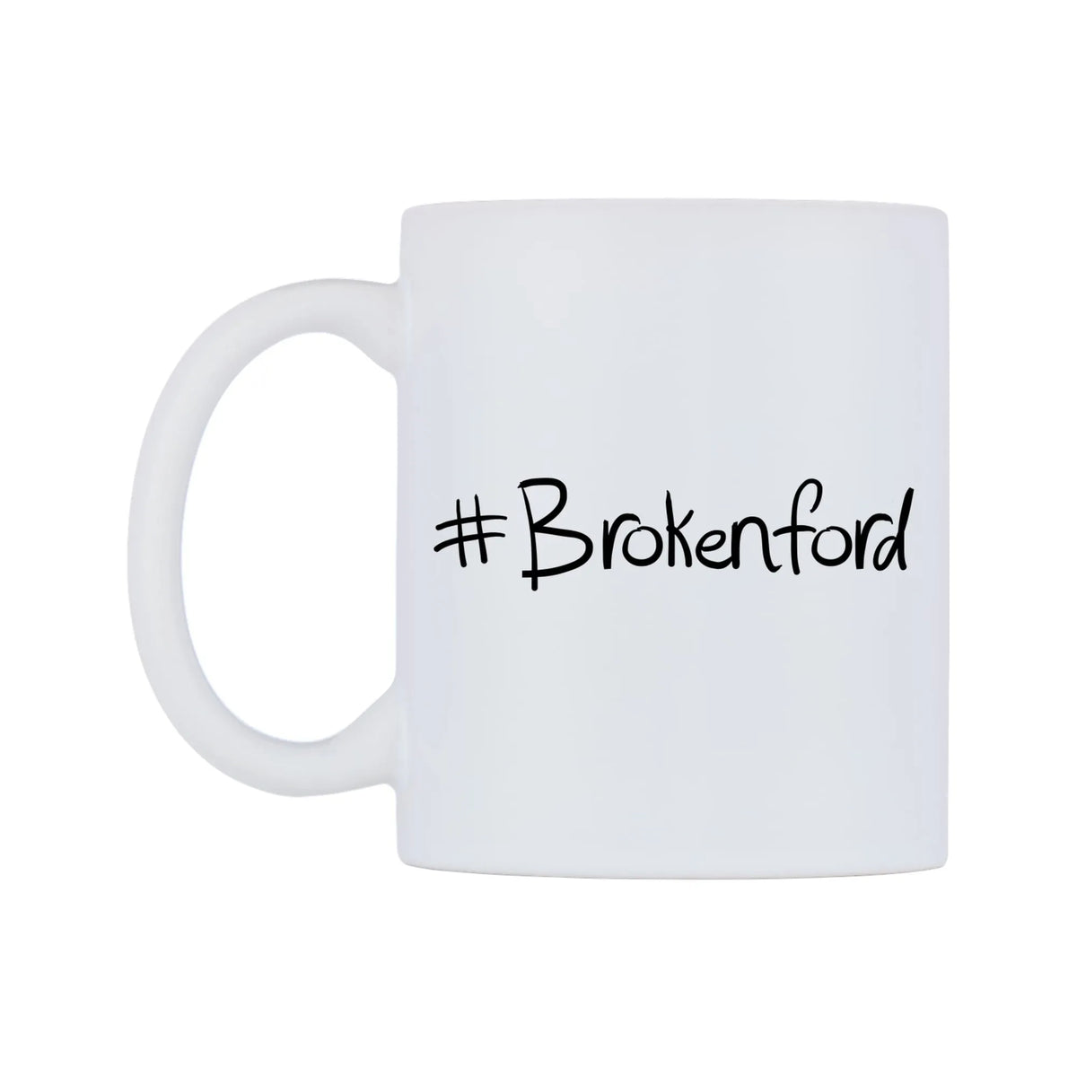 Brokenford Mug — mug, right side, on a white background