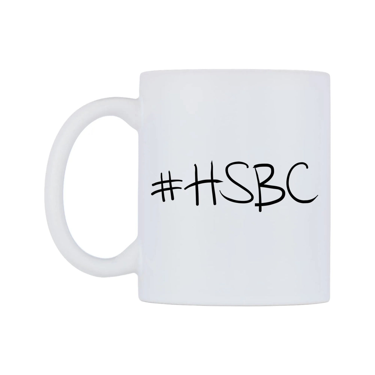 HSBC Mug — mug, right side, on a white background