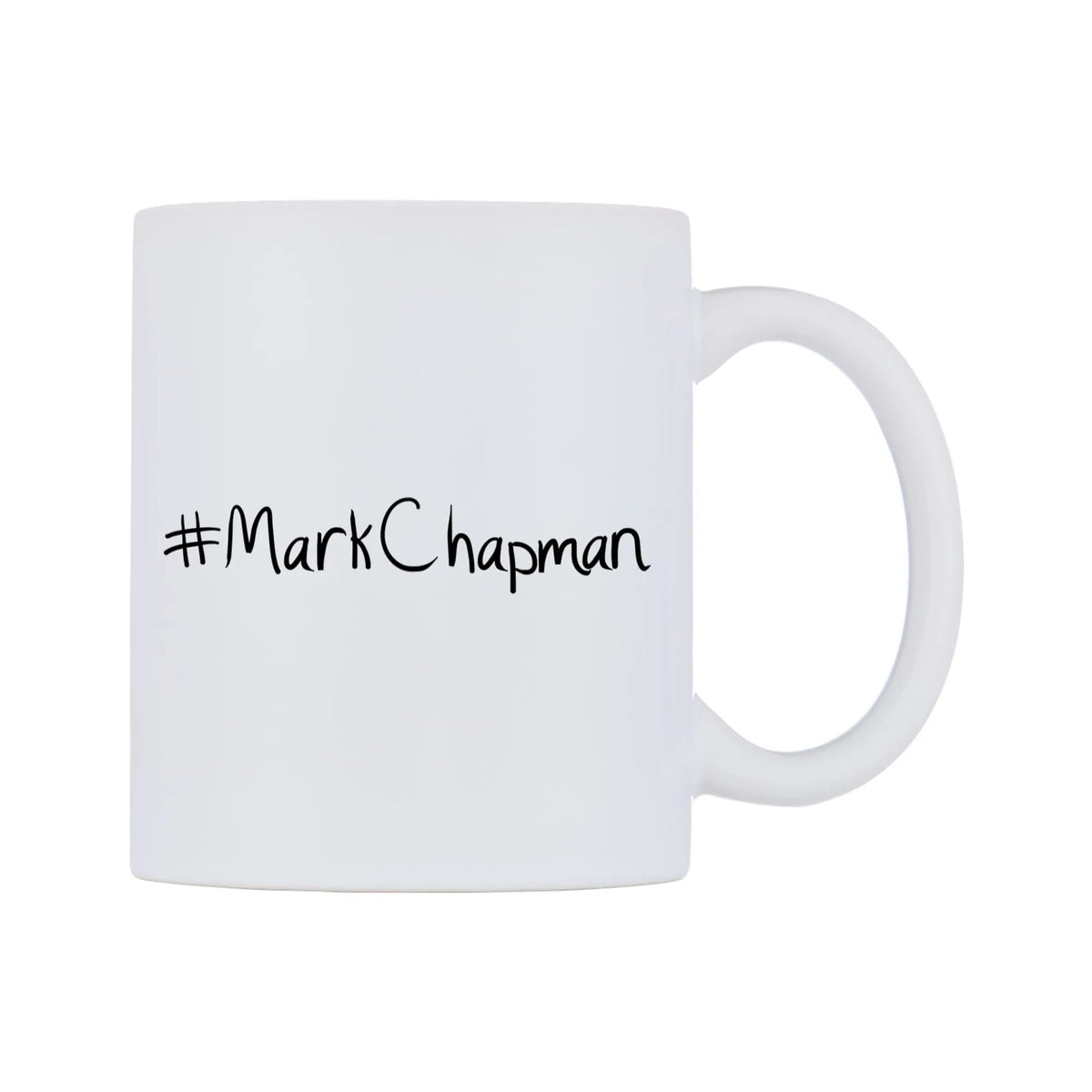 MarkChapman Mug — mug, left side, on a white background
