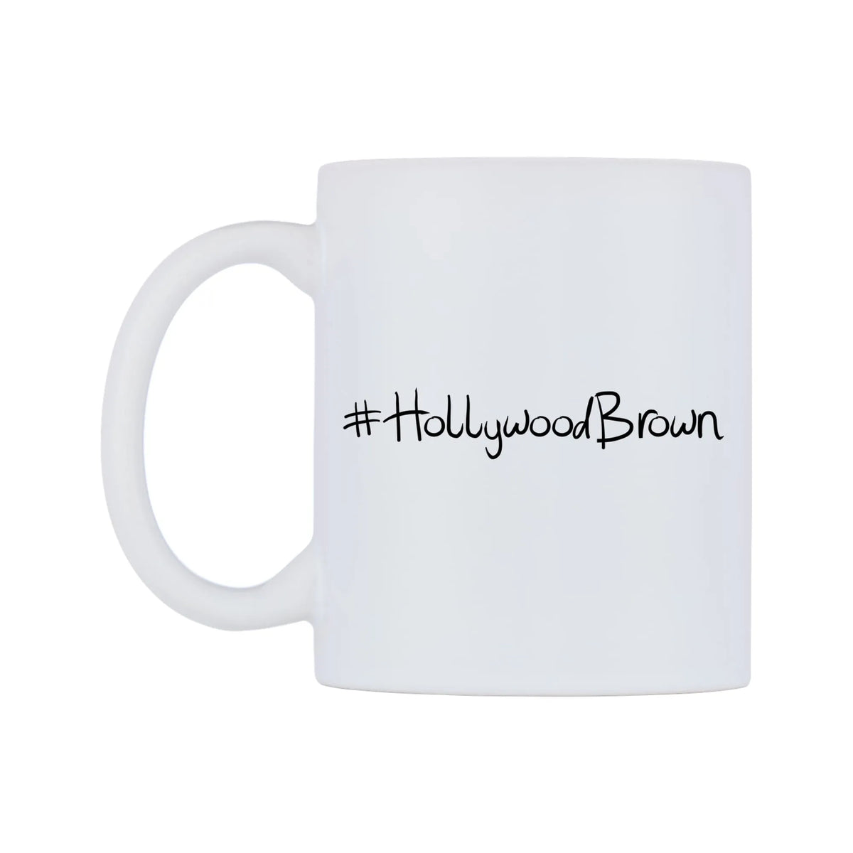 HollywoodBrown Mug — mug, right side, on a white background