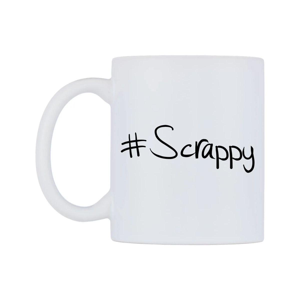 Scrappy Mug — mug, right side, on a white background