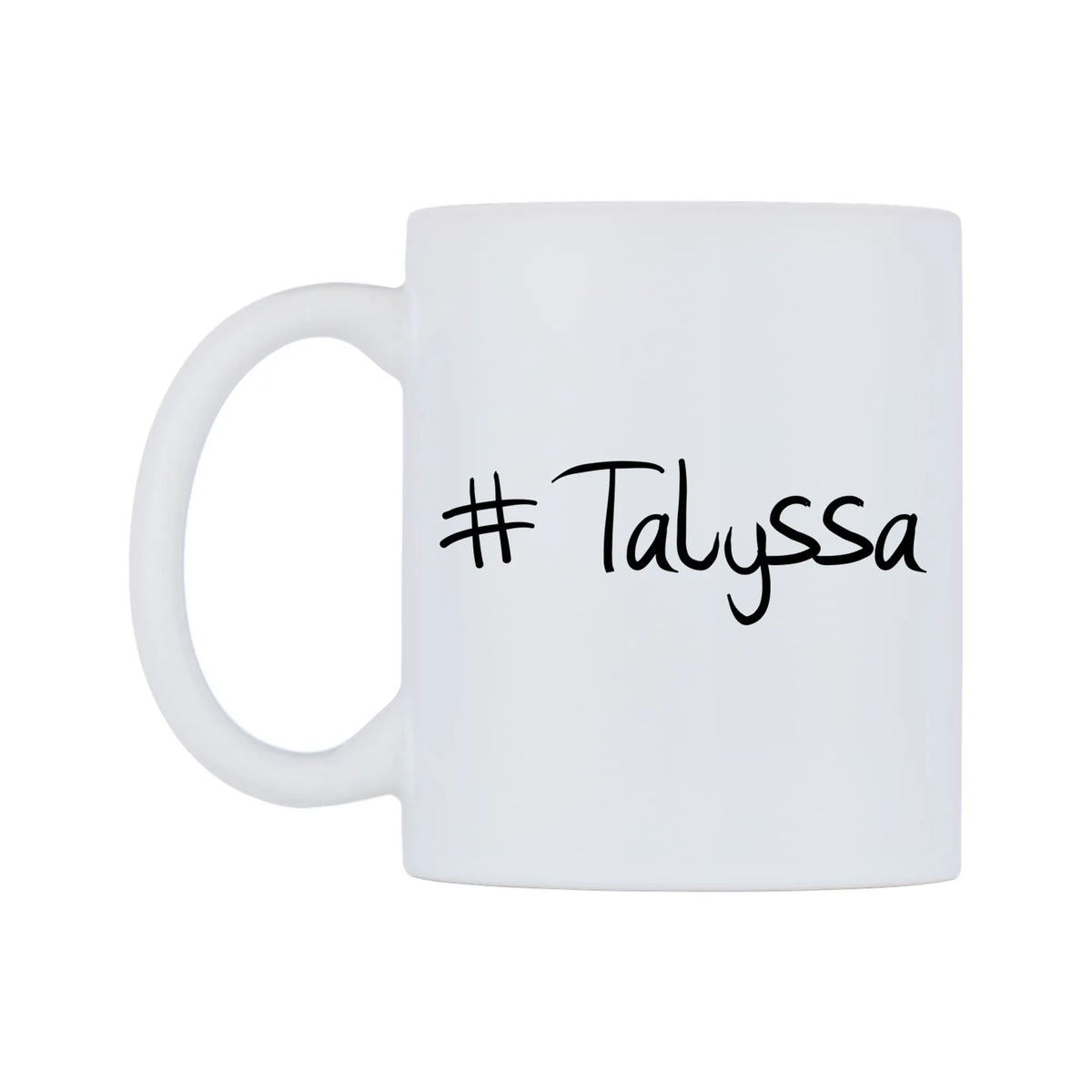 Talyssa Mug — mug, right side, on a white background
