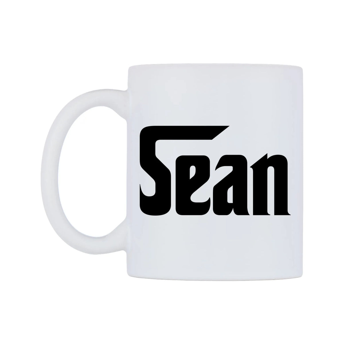 Sean - Godfather Themed Mug — white 11oz gloss mug, right side, on a white background