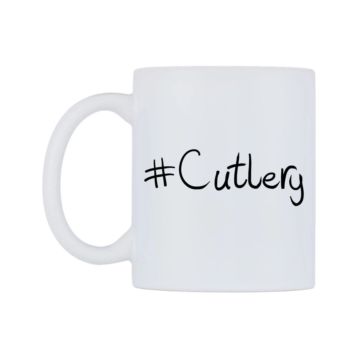 Cutlery Mug — mug, right side, on a white background