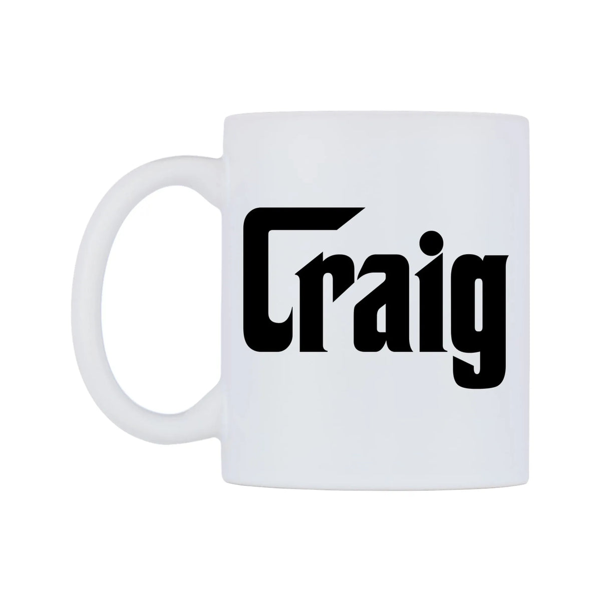 Craig - Godfather Themed Mug — white 11oz gloss mug, right side, on a white background