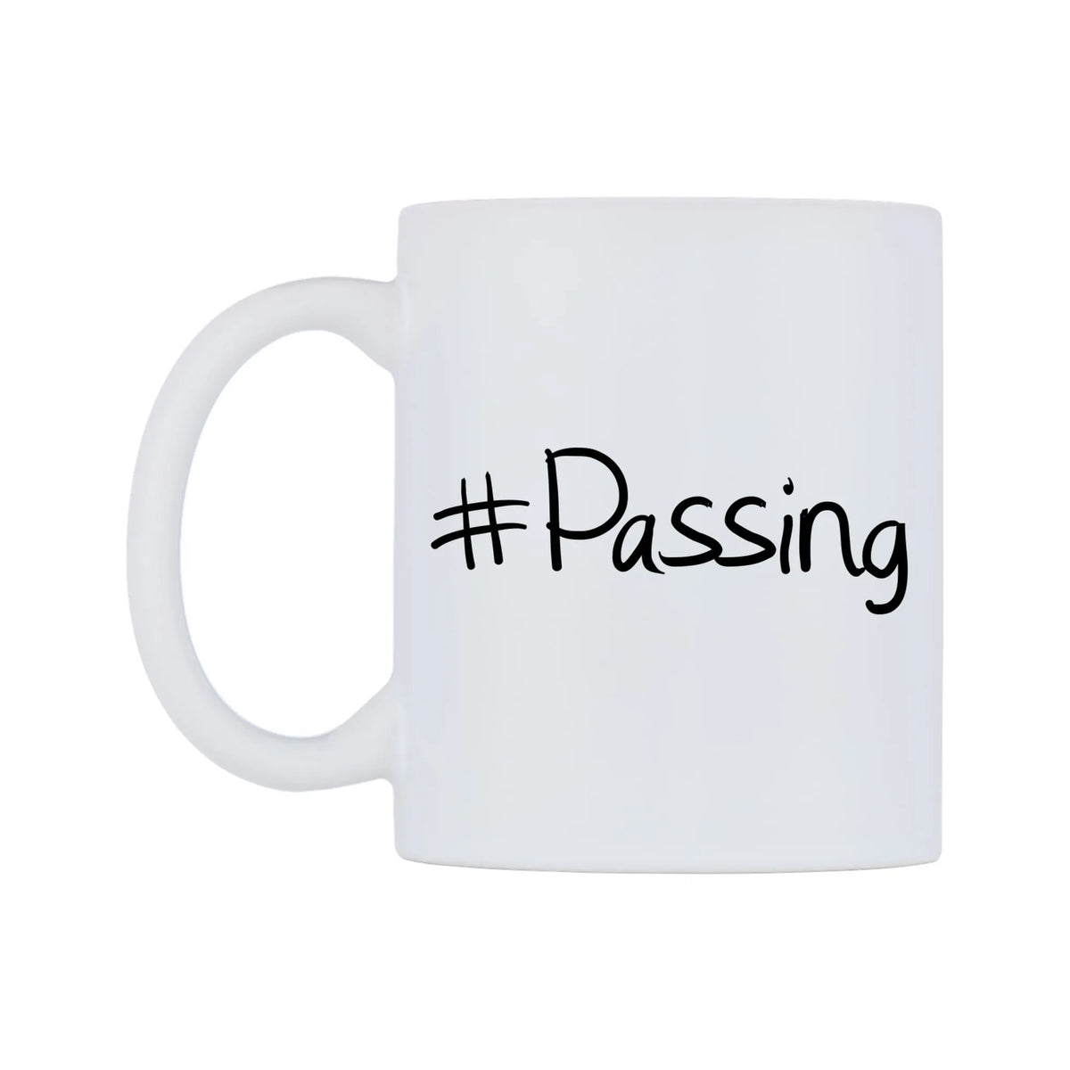 Passing Mug — mug, right side, on a white background