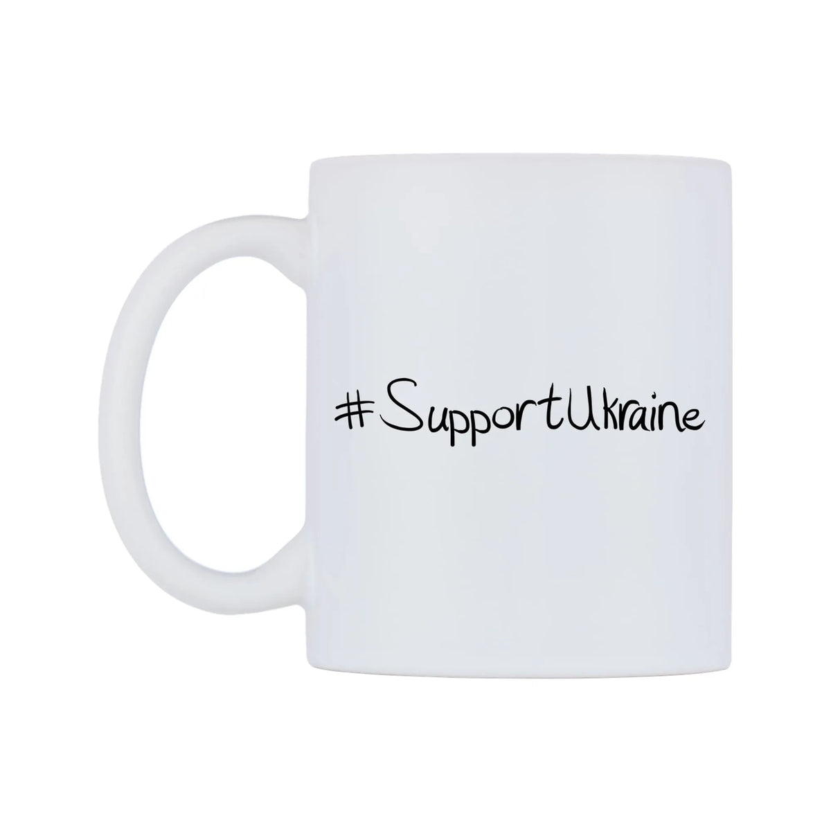 SupportUkraine Mug — mug, right side, on a white background