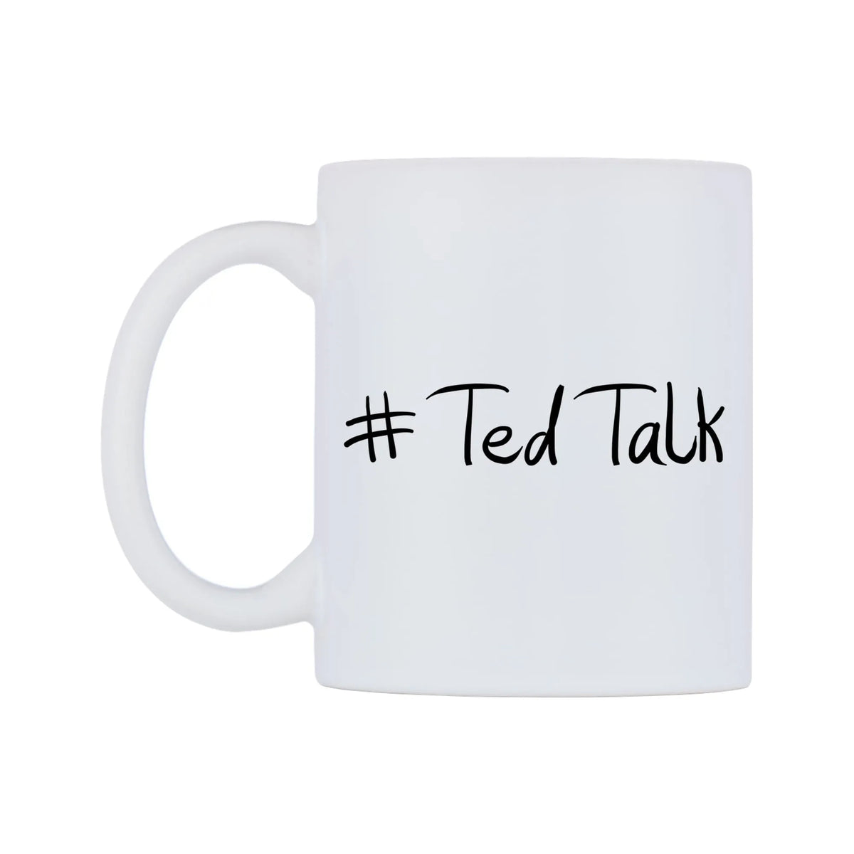 TedTalk Mug — mug, right side, on a white background