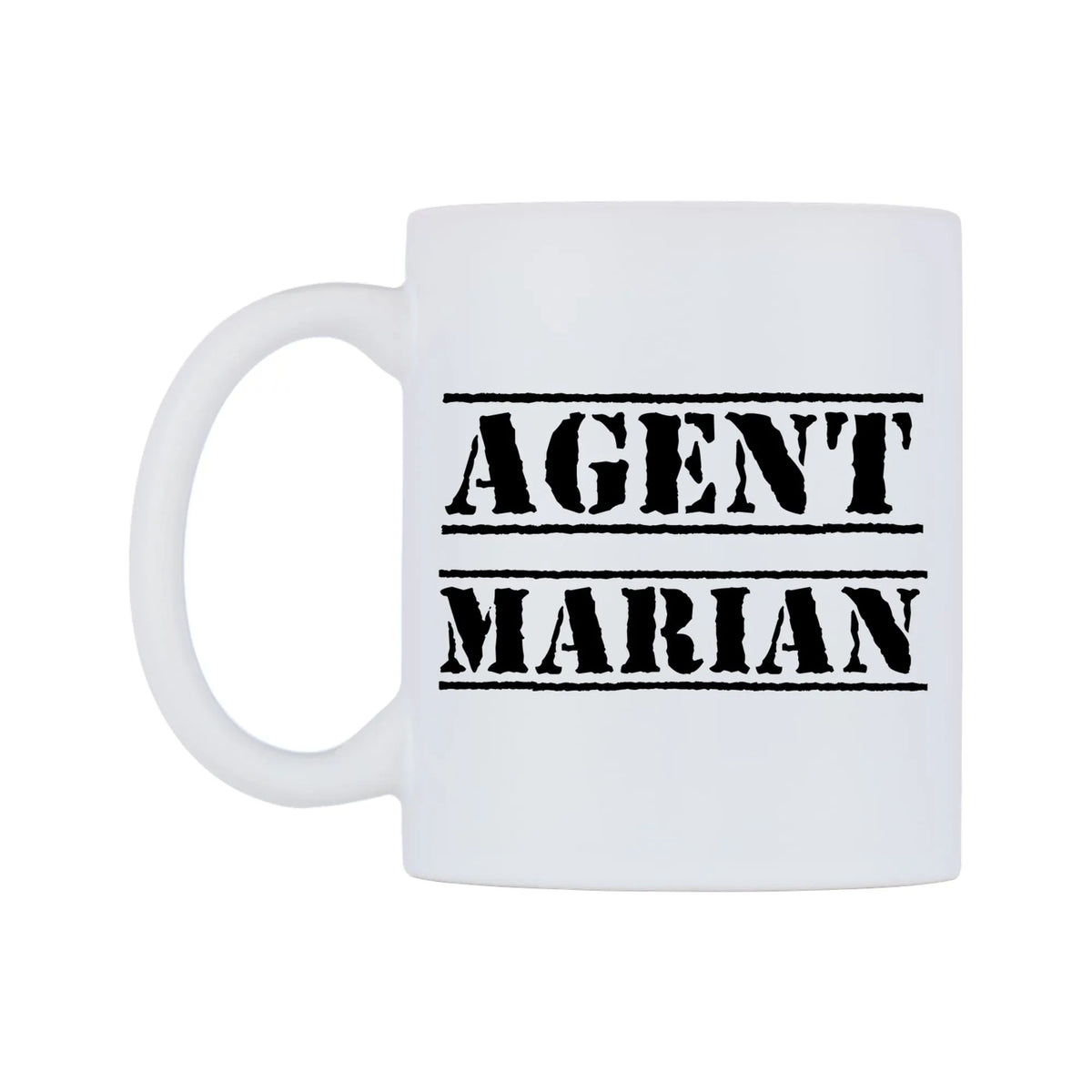 Agent Marian Mug — mug, right side, on a white background