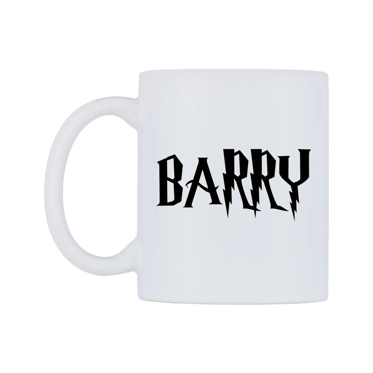 Barry - Wizard Themed Mug — white 11oz gloss mug, right side, on a white background