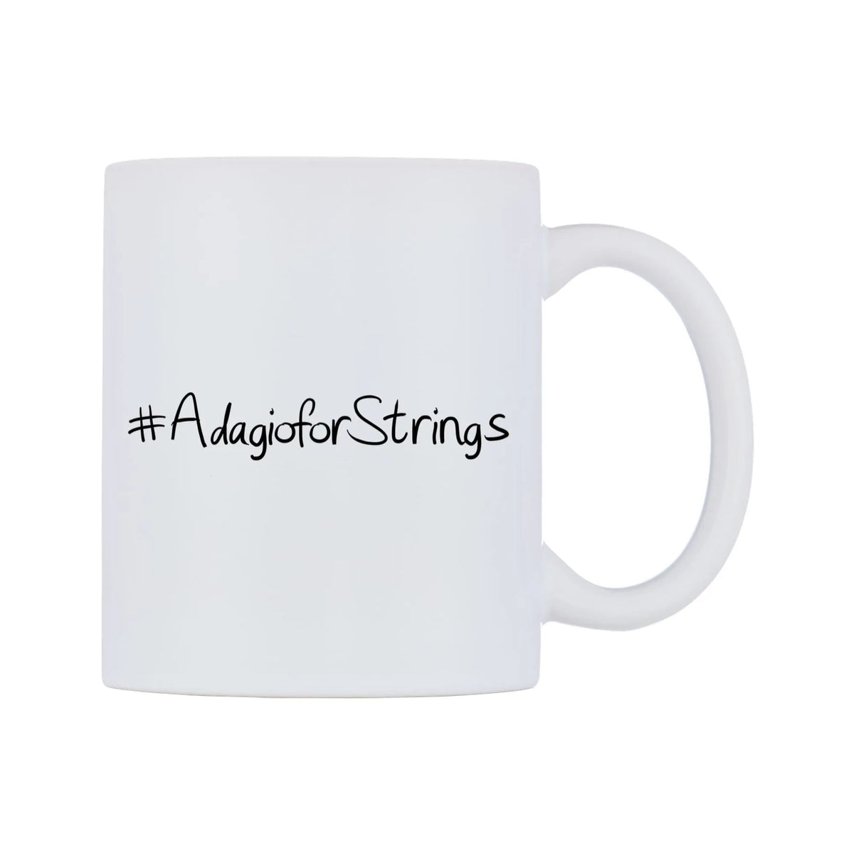 AdagioforStrings Mug — mug, left side, on a white background