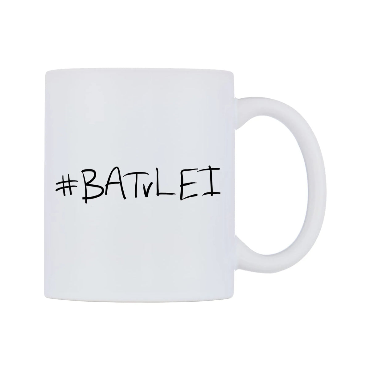 BATvLEI Mug — mug, left side, on a white background