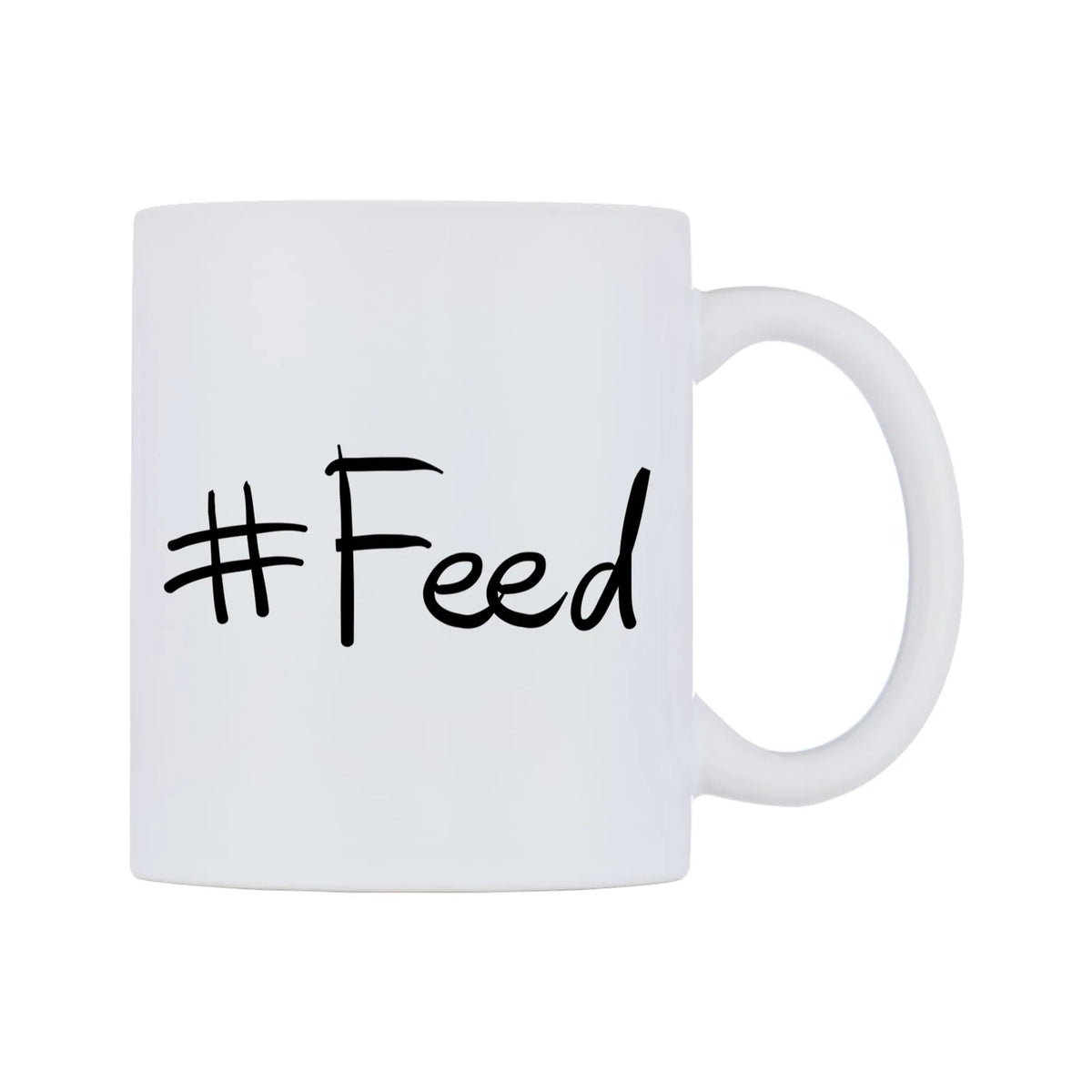 Feed Mug — mug, left side, on a white background