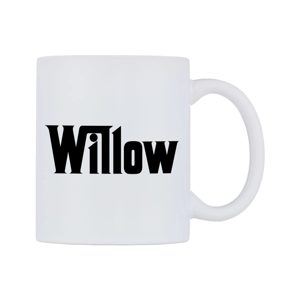 Willow - Godfather Themed Mug — white 11oz gloss mug, left side, on a white background