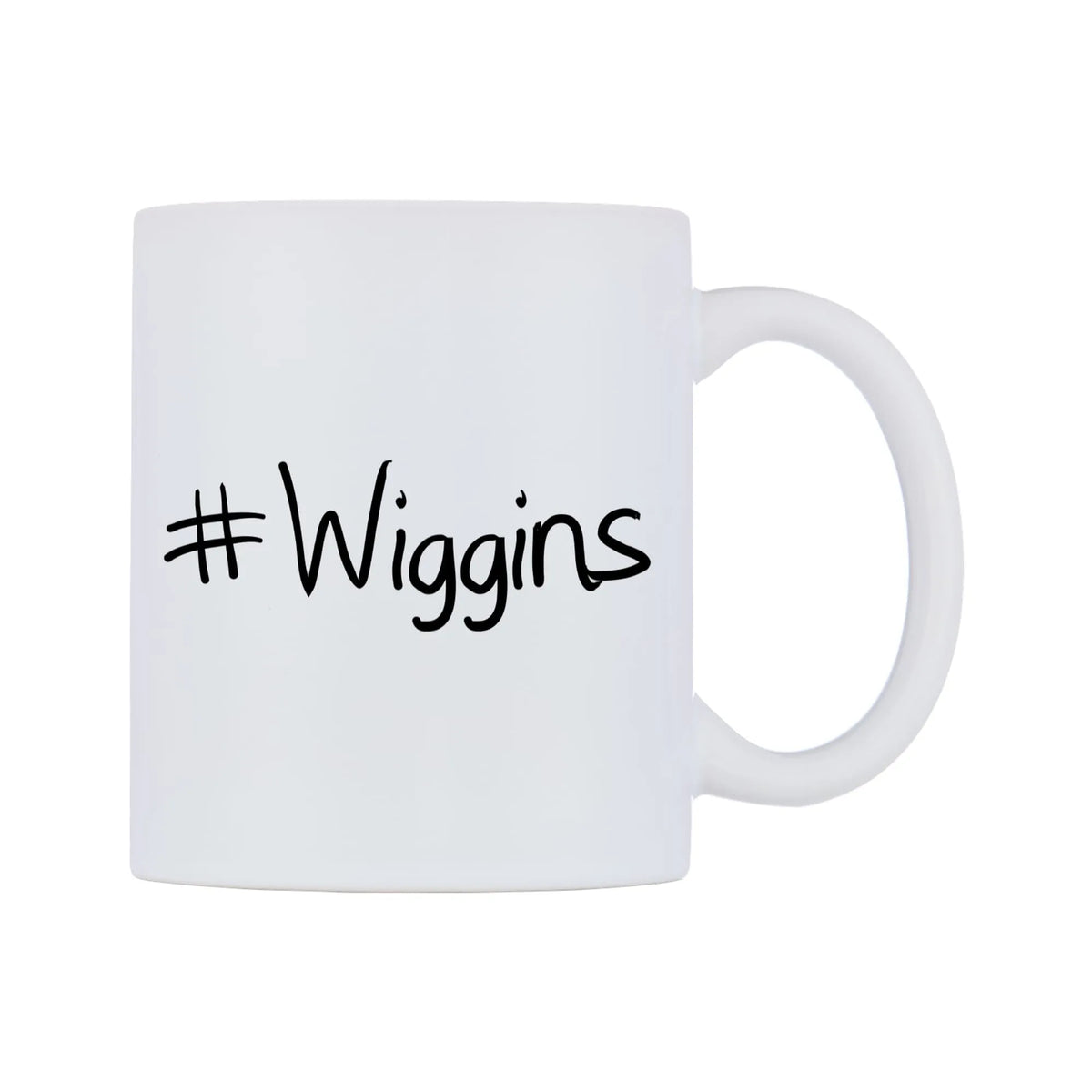 Wiggins Mug — mug, left side, on a white background
