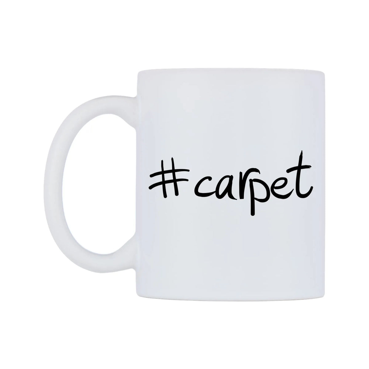 carpet Mug — mug, right side, on a white background
