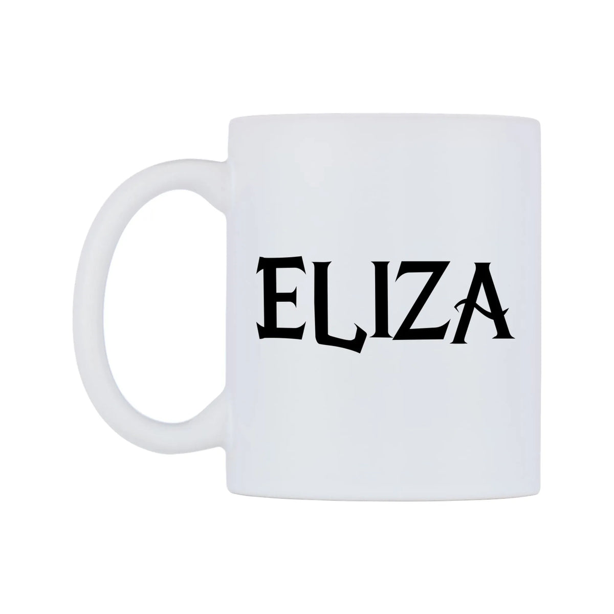 Eliza - Wizard Themed Mug — white 11oz gloss mug, right side, on a white background