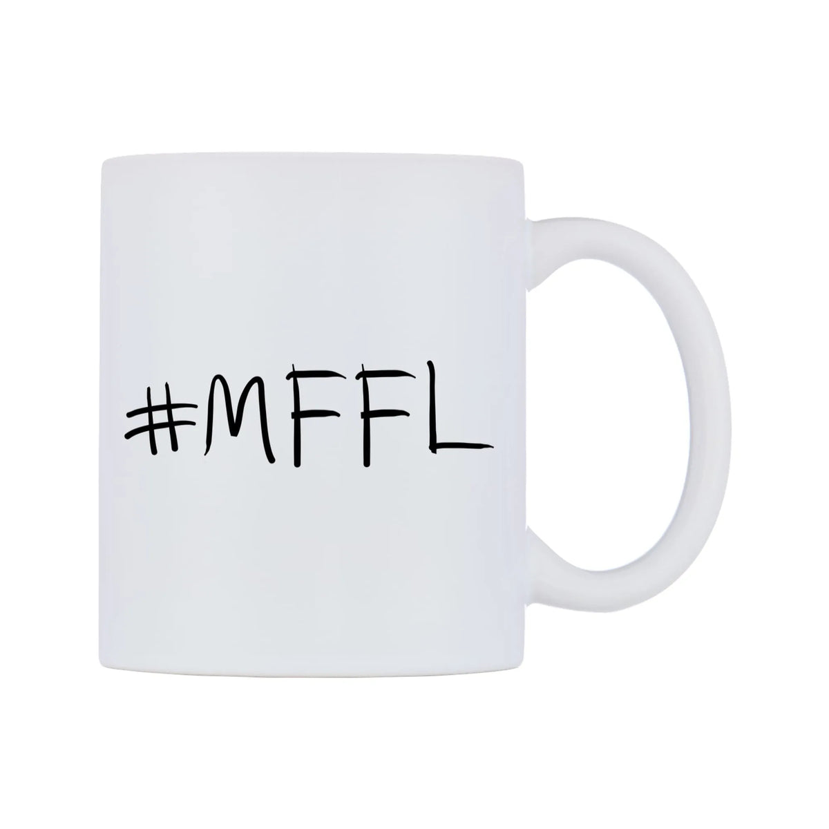 MFFL Mug — mug, left side, on a white background