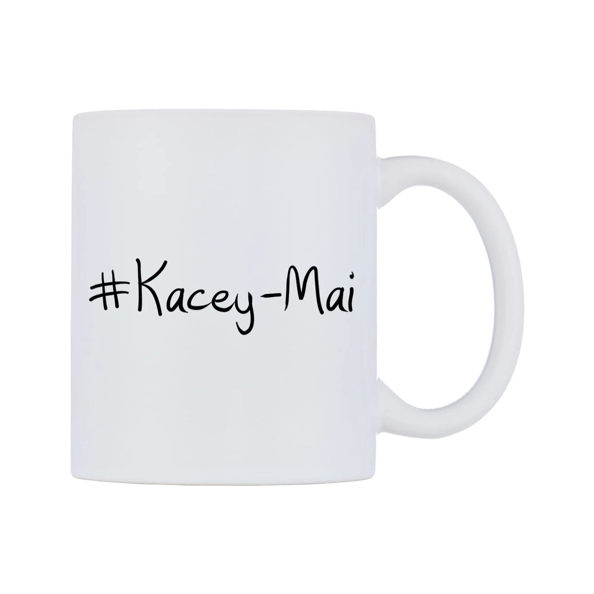 Kacey-Mai Mug — mug, left side, on a white background