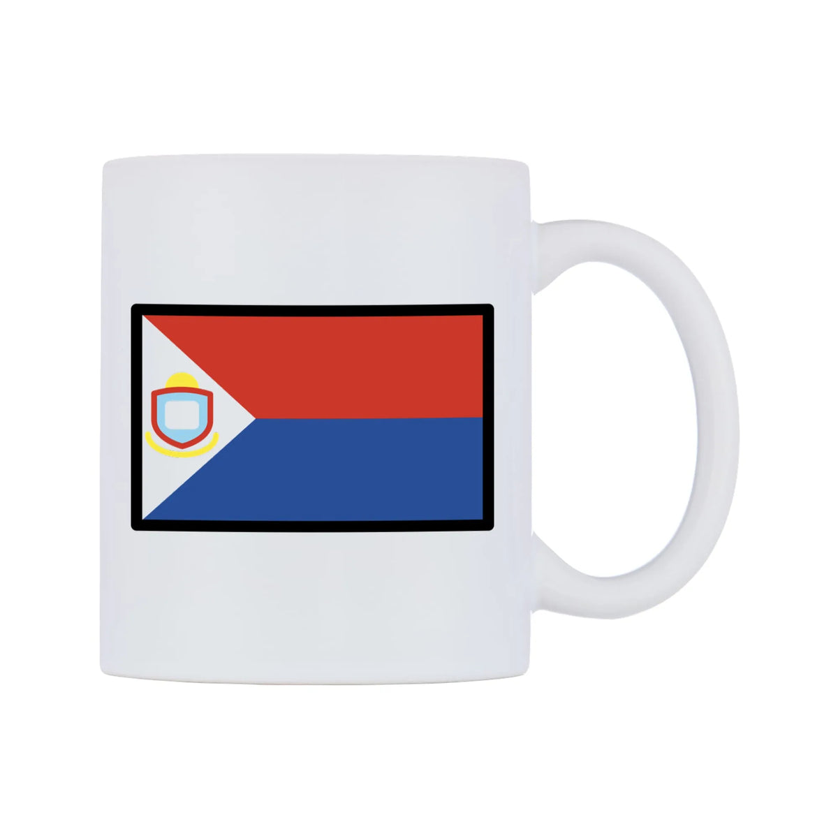 Sint Maarten Flag Emoji Mug — mug, left side, on a white background