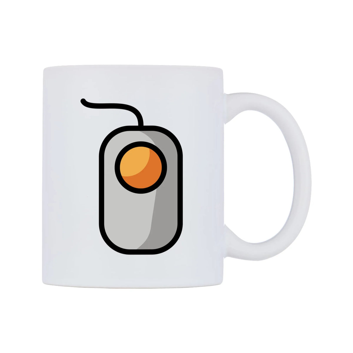 Trackball Emoji Mug — mug, left side, on a white background
