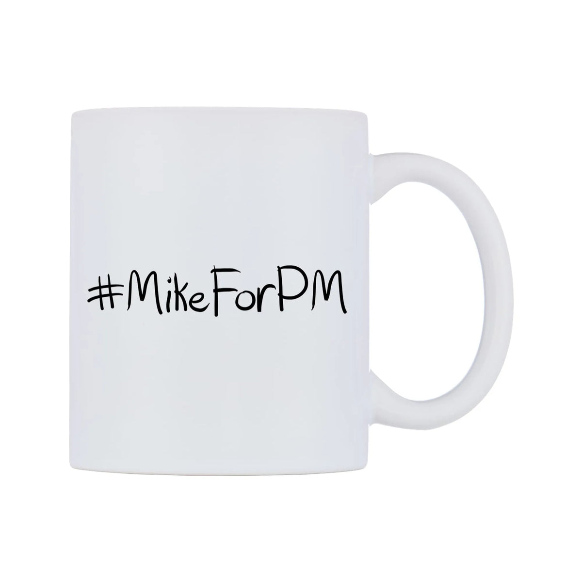 MikeForPM Mug — mug, left side, on a white background