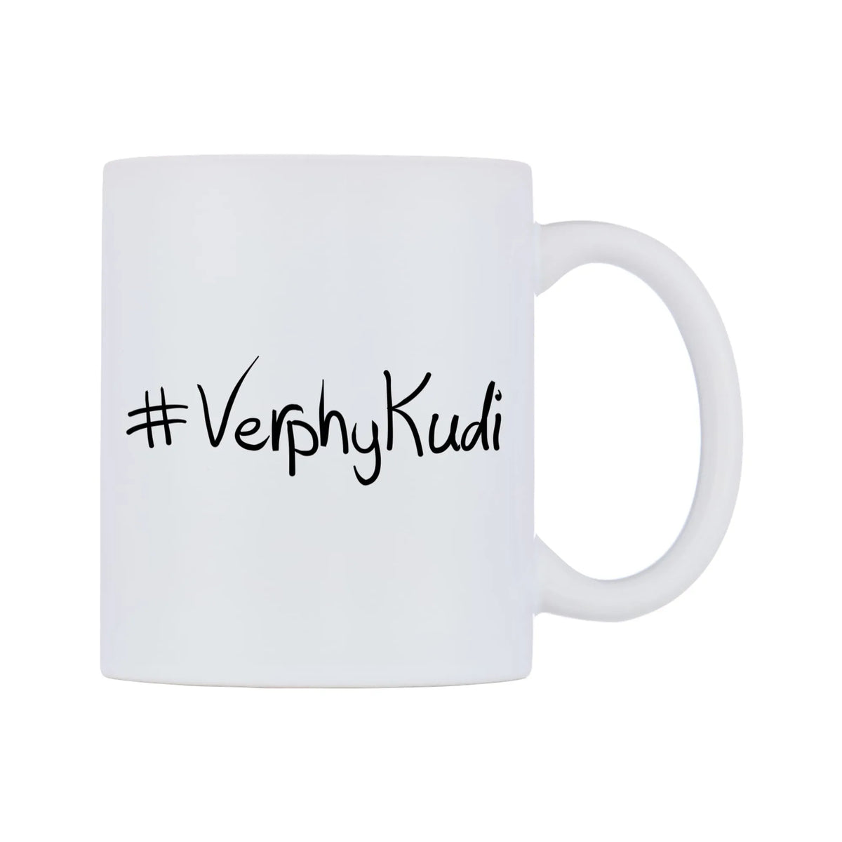 VerphyKudi Mug — mug, left side, on a white background