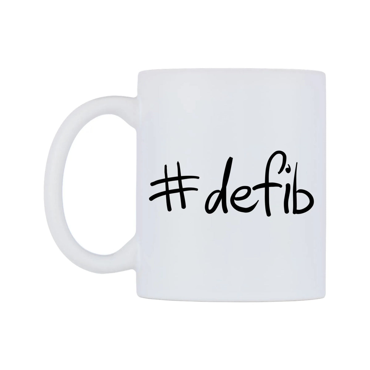 defib Mug — mug, right side, on a white background
