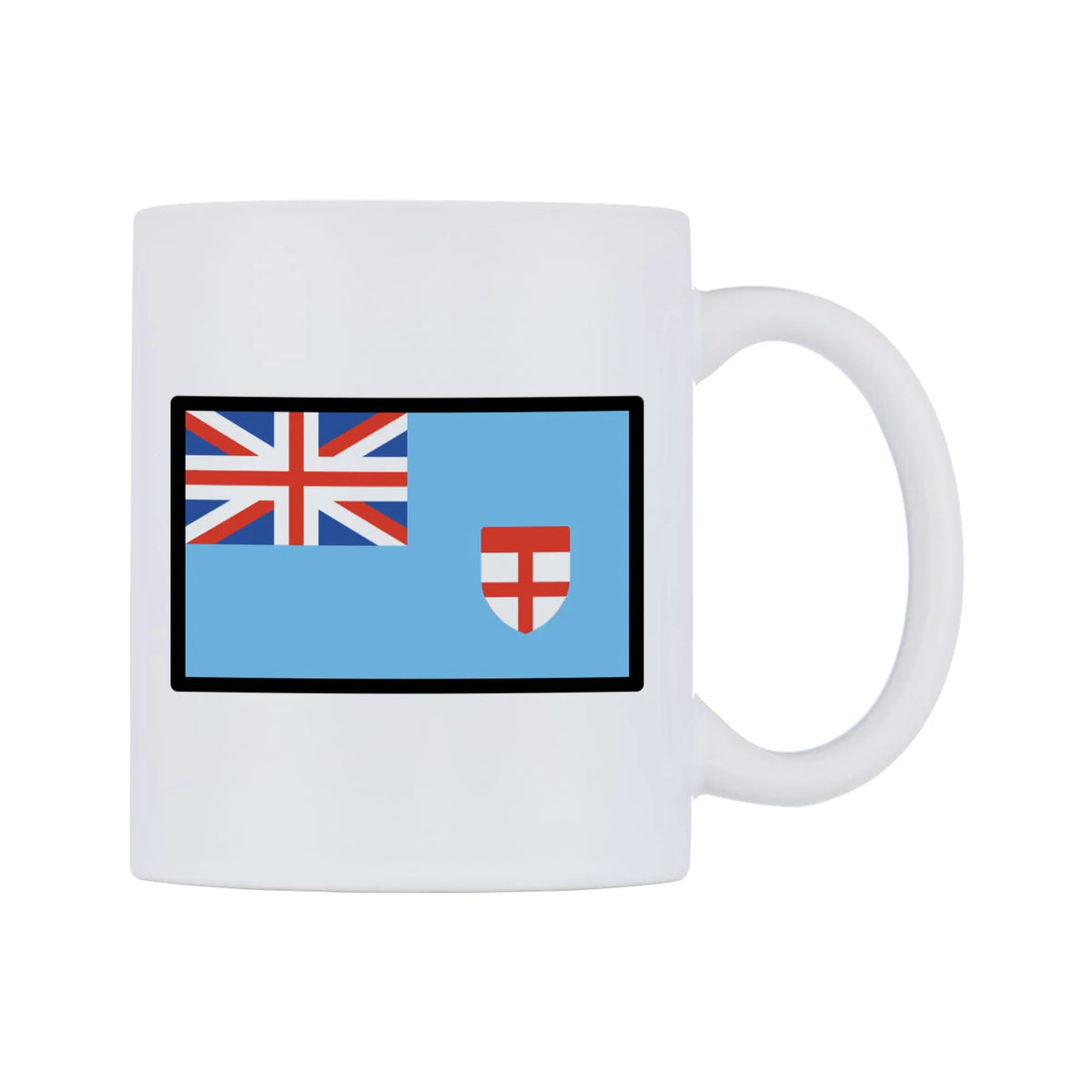 Fiji Flag Emoji Mug — mug, left side, on a white background