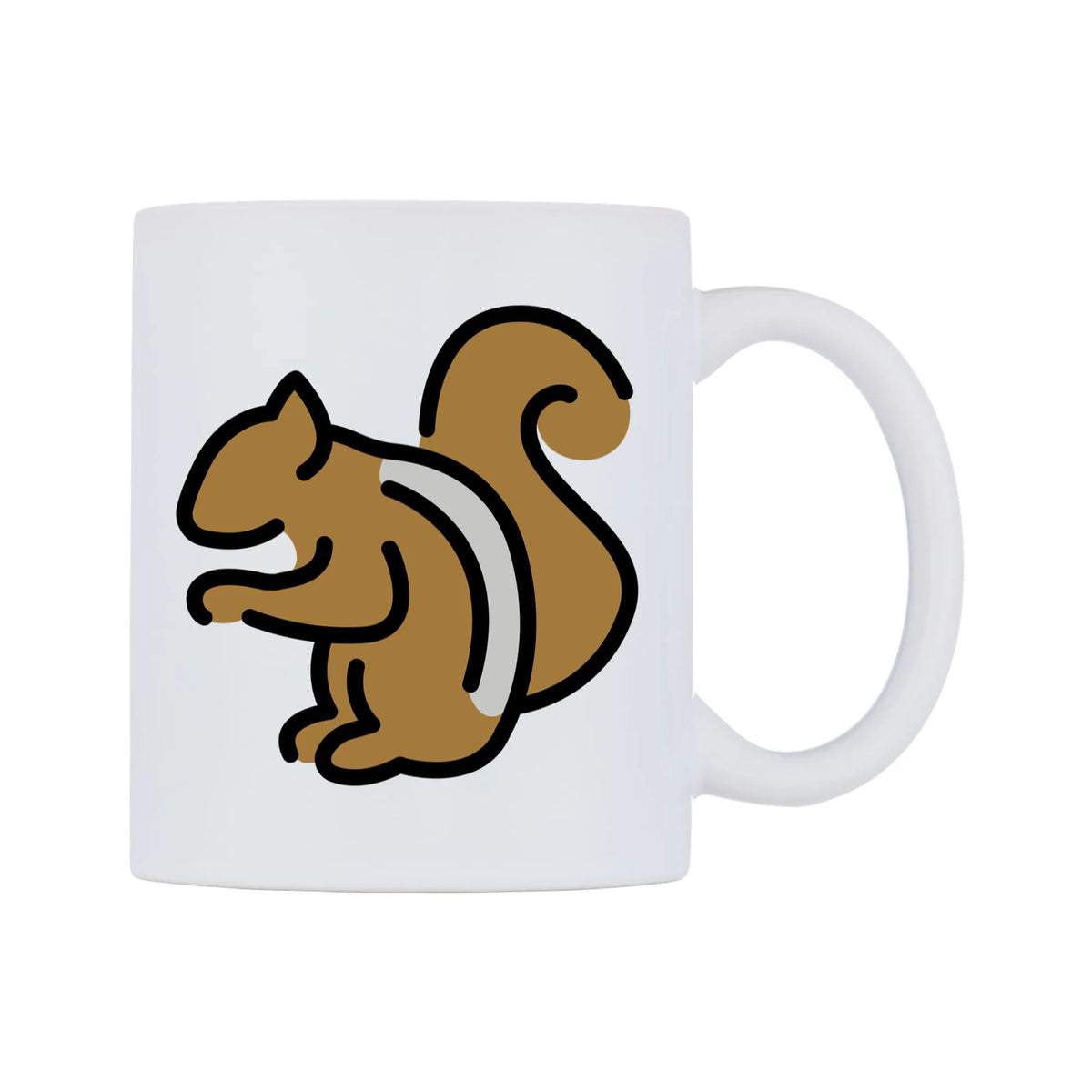 Chipmunk Emoji Mug — mug, left side, on a white background