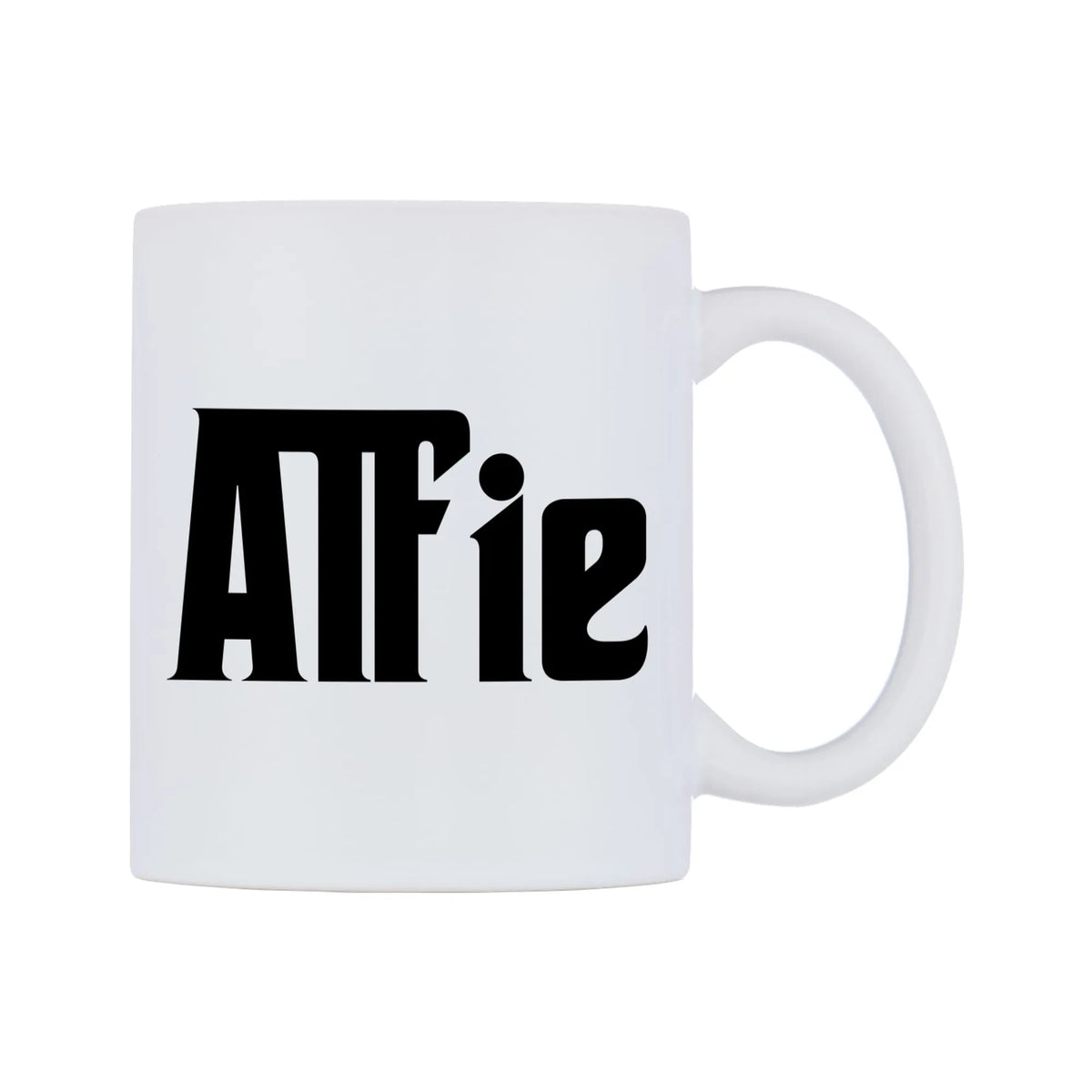 Alfie - Godfather Themed Mug — white 11oz gloss mug, left side, on a white background