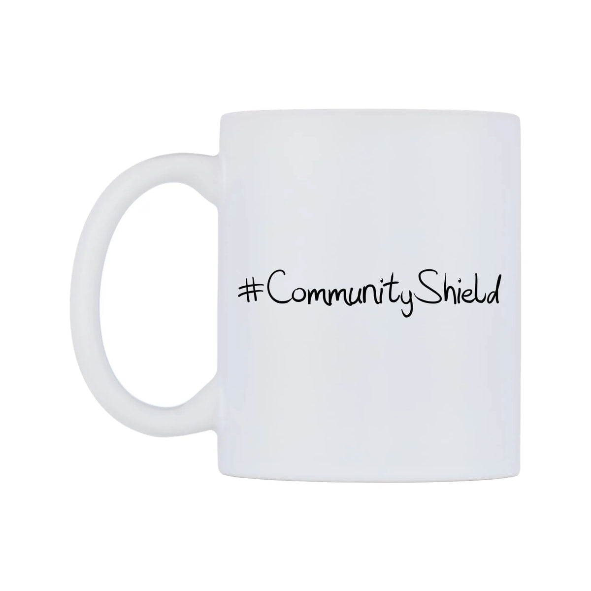 CommunityShield Mug — mug, right side, on a white background