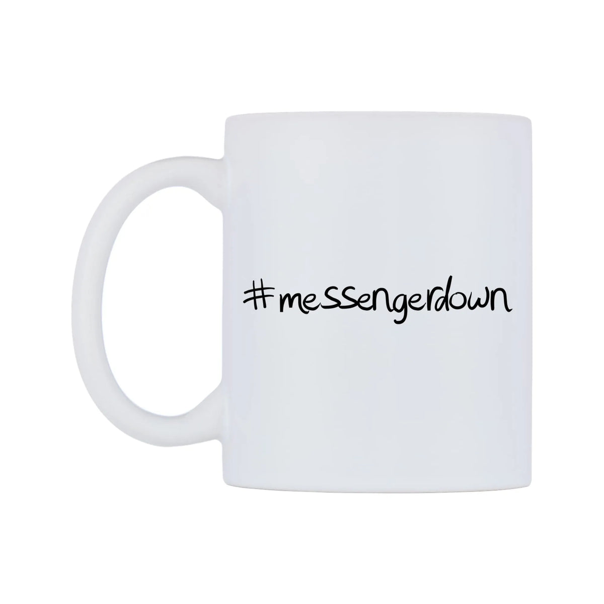 messengerdown Mug — mug, right side, on a white background