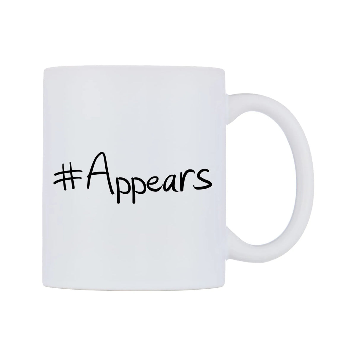 Appears Mug — mug, left side, on a white background