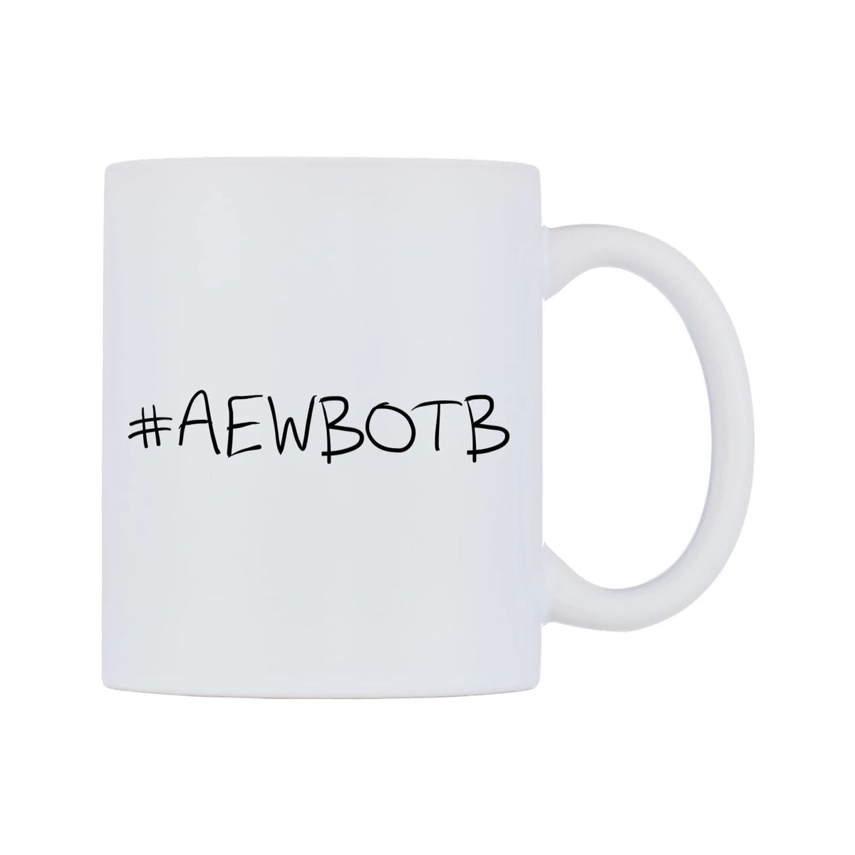 AEWBOTB Mug — mug, left side, on a white background