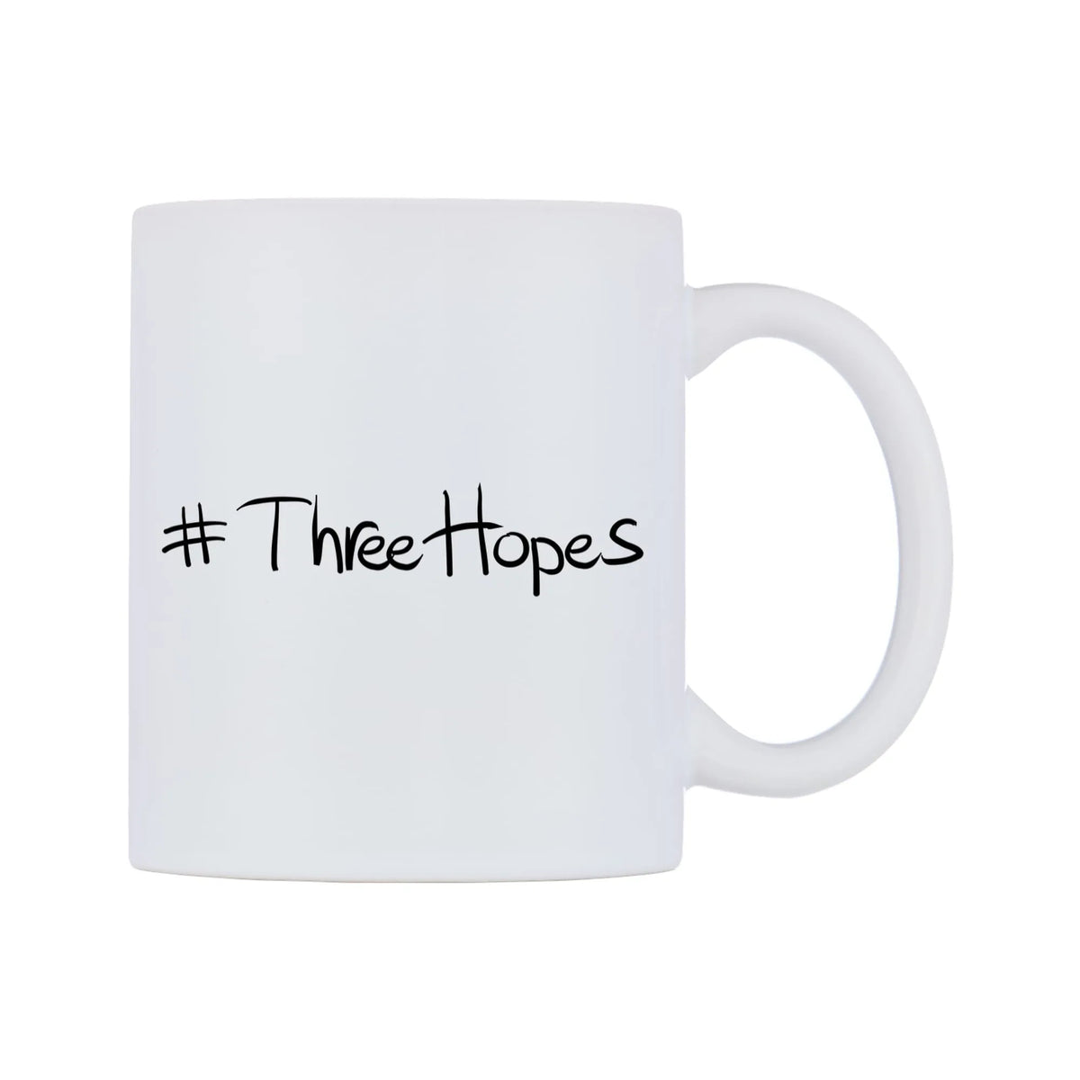 ThreeHopes Mug — mug, left side, on a white background