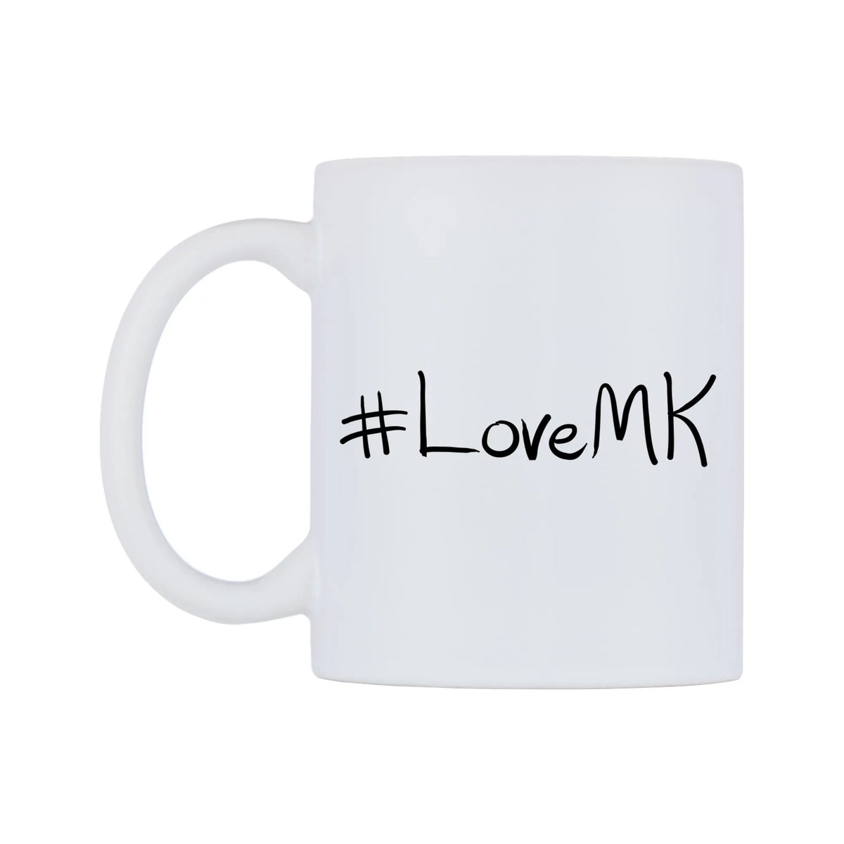 LoveMK Mug — mug, right side, on a white background